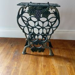 cast iron wine stand