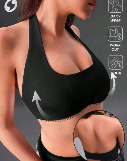 Black Bikini top/Sports Bra size S