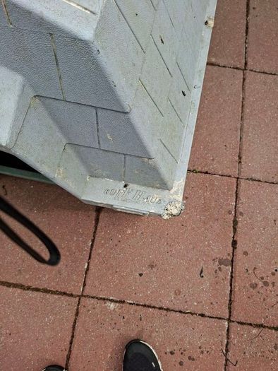 medium dog box, outdoor