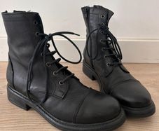 Minelli Italian Leather lace up winter boots 38 39