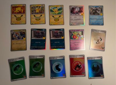 Pokemon 30th Anniversary Cards
