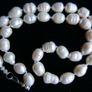 Vintage White Baroque Pearl Necklace Image 4