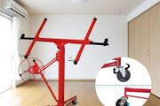 XXL Plate Lifter for Plasterboard Max. 290 cm Load Arm Width and 70 kg Load Capacity, 140-350 cm Working Height Adjustable