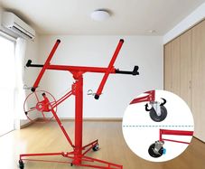XXL Plate Lifter for Plasterboard Max. 290 cm Load Arm Width and 70 kg Load Capacity, 140-350 cm Working Height Adjustable