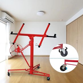 XXL Plate Lifter for Plasterboard Max. 290 cm Load Arm Width and 70 kg Load Capacity, 140-350 cm Working Height Adjustable
