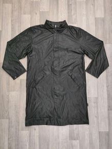 Rains Waterproof Mac Coat Raincoat Long Jacket Mens L/XL