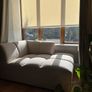 Beige Chaise Lounge - Sofa Section Image 2