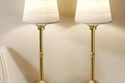 2 Pack Cordless Table Lamps, Fabric Desk Lamp with Stepless Dimming &amp; 3 Colour Temperatures, 6000mAh USB-C Rechargeable Battery, Touch Control Night Light for Bedroom, Desk, Cafe