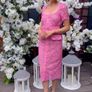 pink lace dress Image 2