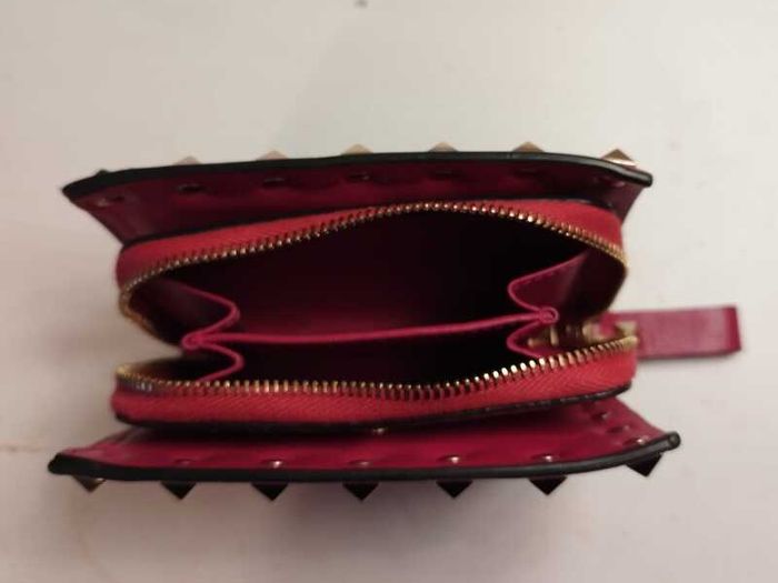 Valentino Garavani Rock Stud Calfskin Wallet for Ladies