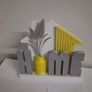Brand New 3D Printed "HOME" Table Sign / Modern Decor Image 5