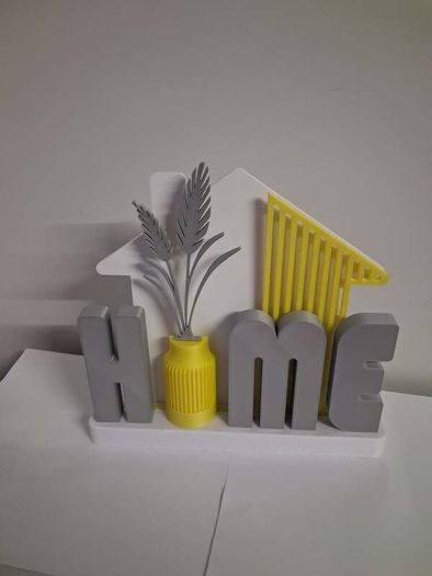 Brand New 3D Printed "HOME" Table Sign / Modern Decor