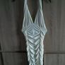 Cream halter dress tunic size small Image 5