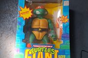 tmnt rare13" fully posable giant turtle 1989 Michelangglo with nunchukus