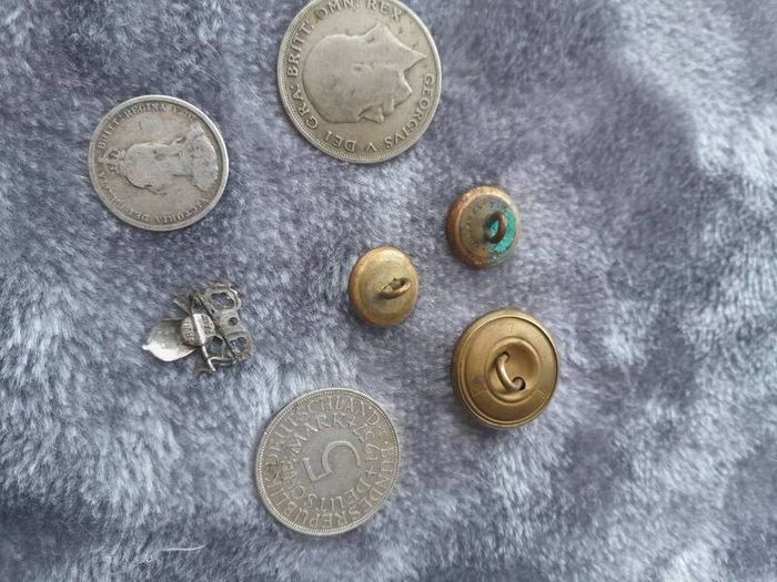 coins and buttons for collectors