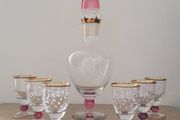 Vintage italian decanter &amp; glasses