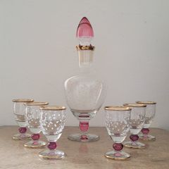 Vintage italian decanter & glasses