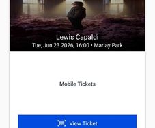 Lewis Capaldi Tickets standing