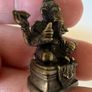 Ganesha bronze Hindu amulet for good luck and success Image 3