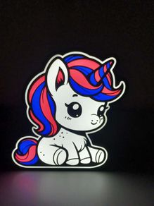 3D Printed Unicorn Lamp