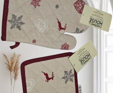 2-piece kitchen set a glove and a mat