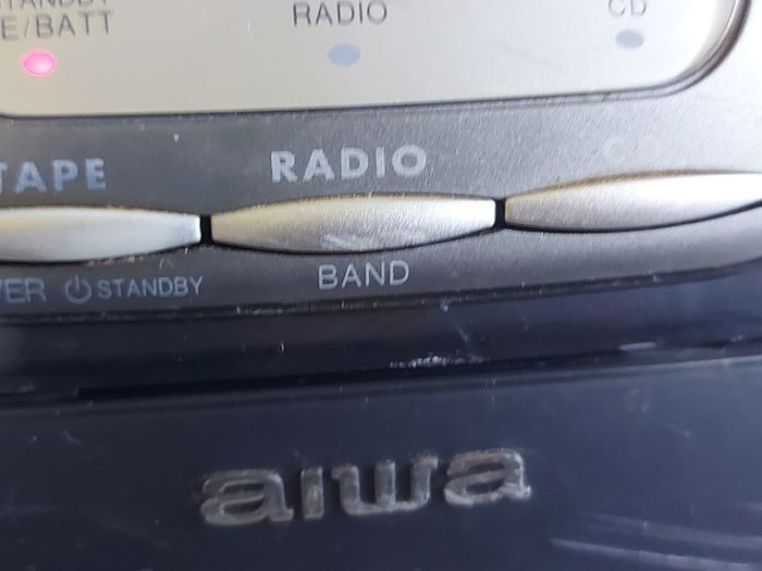 AIWA Compact Disc Stereo Radio Cassette Recorder, Model CSD-TD34K, Only Radio works, also portable, i.e. Takes Battery