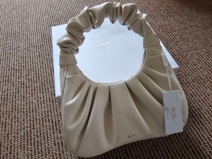Brand New Jw Pei Gabbi Ruched Hobo Handbag - Ivory