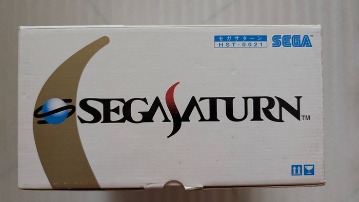 Boxed Sega Saturn 'This is Cool' Skeleton Clear Console - HST-3220 - Japan Import