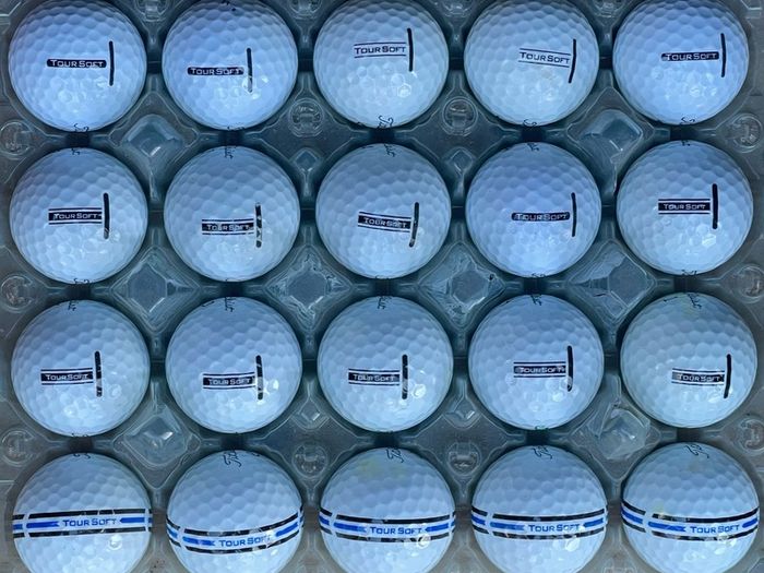 20 used Titleist Tour Soft grade B golf balls