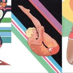 1984 USA Summer Olympics Postcard for the Los Angeles Olympics (7 cards)