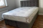 New Stylish Double 4ft, 4ft6, King 5ft And 6ft Superking Sizes Divan Beds Instock. Drawers And Optional Tufted Mattresses Available. Free Delivery