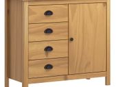Sideboard Hill Range Honey Brown 91x40x80 cm Solid Pine Wood