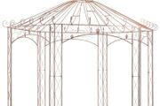 Garden Pavilion Antique Brown 4 m Iron