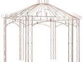 Garden Pavilion Antique Brown 4 m Iron