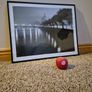 River Thames and Big Ben framed lithograph Image 2