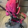 3 in one pink and leopard print pram Image 8