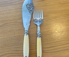 Antique Sheffield Fish Server