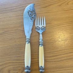 Antique Sheffield Fish Server