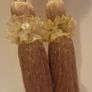 Satin Tassle with Voile Ribbon & Crystal Bead Curtain Tie-Backs x4 Image 3