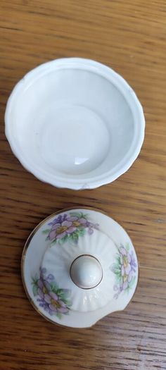 Mustard Jar & Lid Irish Blossom by Royal Tara  Vintage from the 1970s