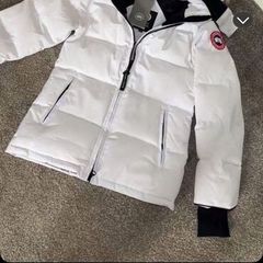 Womans White Parka Jacket