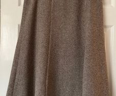 Caroline Rohmer Virgin Wool Tweed Skirt - Vintage A-Line - Size 42 / UK 14 - Lined