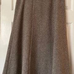 Caroline Rohmer Virgin Wool Tweed Skirt - Vintage A-Line - Size 42 / UK 14 - Lined
