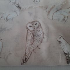 new accessorize scarf with Owl design tag attached