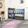 Dumbbell Rack 3-Tier 50 Inch Metal Weight Stand Holder Adjustable Spacing Dumbbell Storage For Home Gym Storage (Rack Only) Image 7