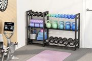 Dumbbell Rack 3-Tier 50 Inch Metal Weight Stand Holder Adjustable Spacing Dumbbell Storage For Home Gym Storage (Rack Only)