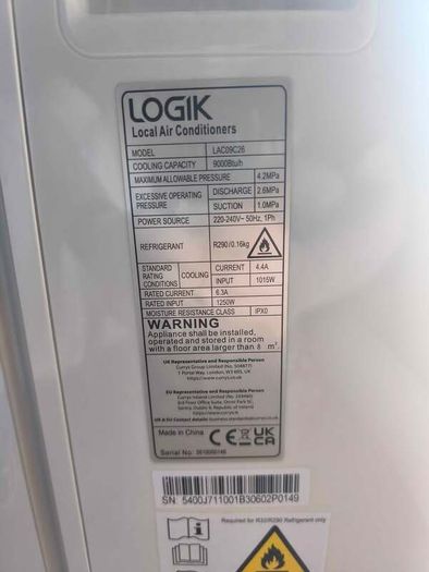 Logik Lac09c26 Ac Unit