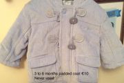 Boys 3 to 6 months coat