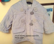 Boys 3 to 6 months coat