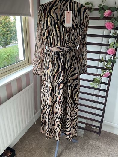 dress Bnwt animal print dress Lille rose brand s/medium wrap effect dress